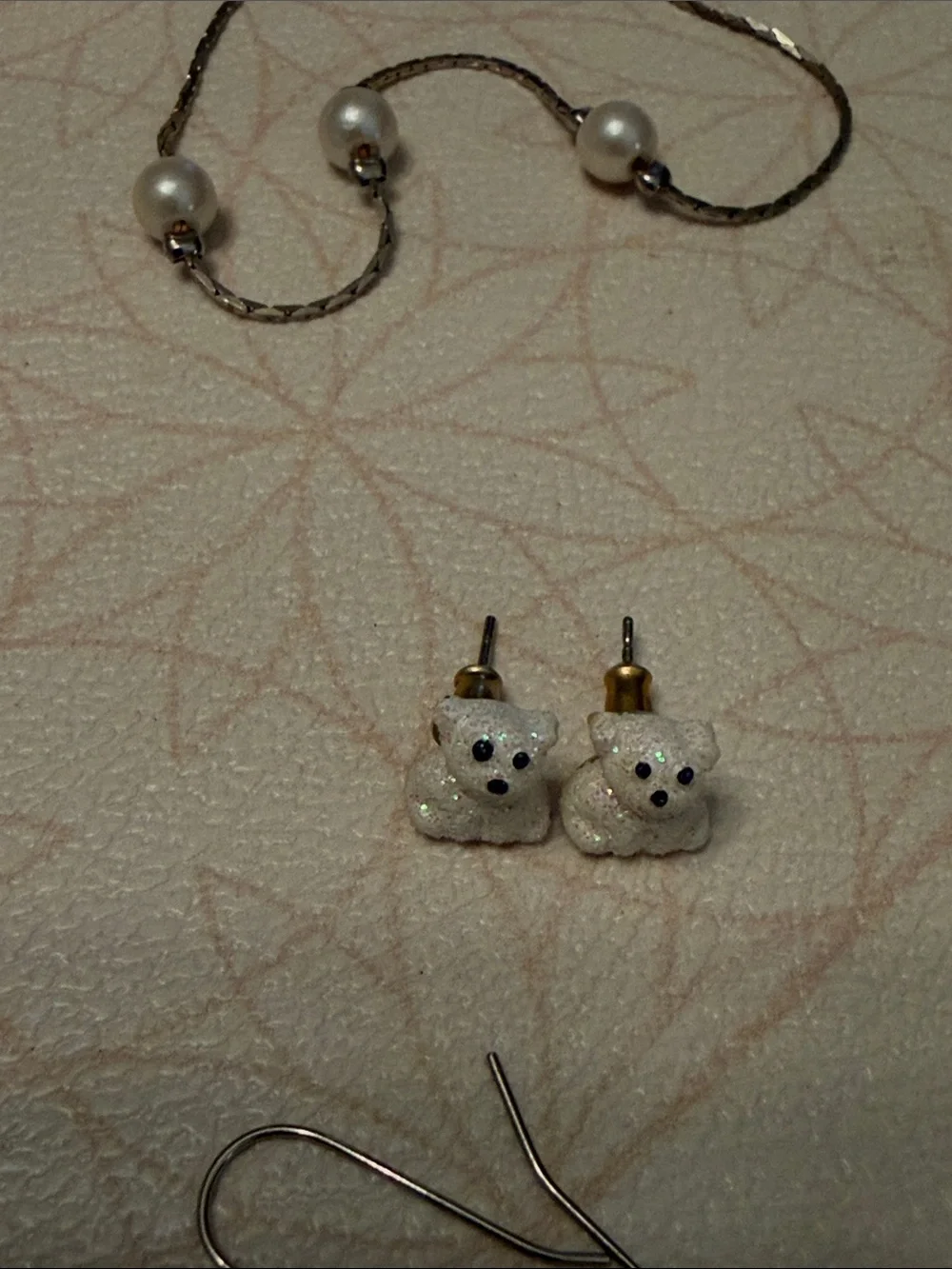 Jewelry lot 6/set earrings 2 bracelets and six charms